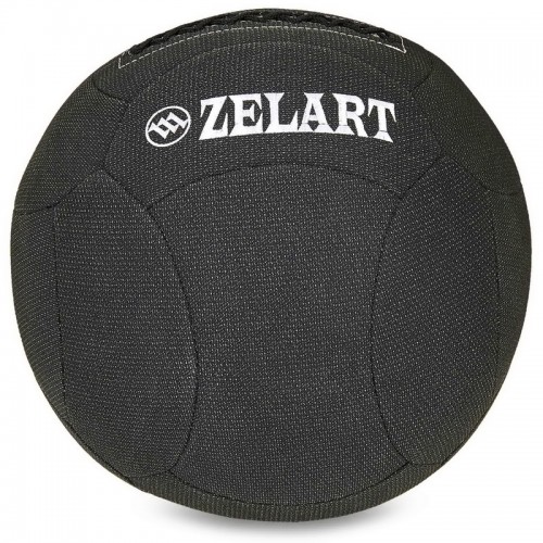 М'яч набивний для крофіту волбол WALL BALL Zelart FI-7224-10 10кг чорний
