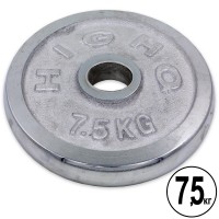 Млинці (диски) хромовані HIGHQ SPORT TA-1838-7_5B 52мм 7,5 кг
